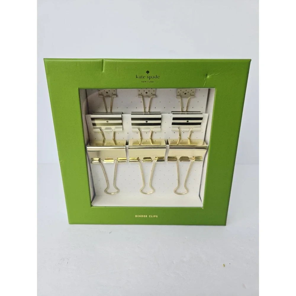 Kate Spade New York Binder Clips Multi Size Set of 9